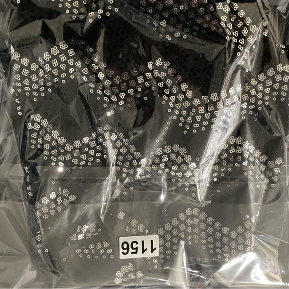 NWT Womens Size Medium Sparkly Black Sequin One Shoulder Mini Dress - Picture 9 of 9